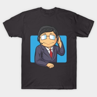 Call Center Worker Man T-Shirt